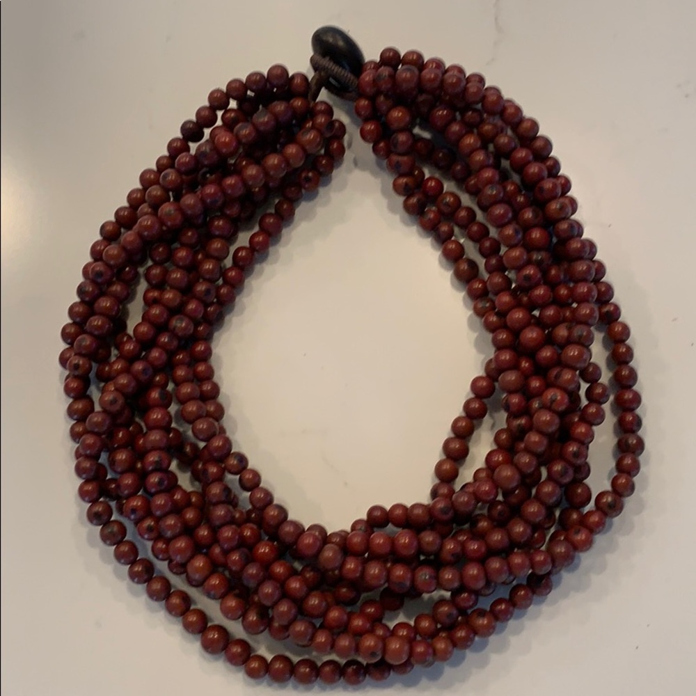 Neiman Marcus multi strand beaded necklace